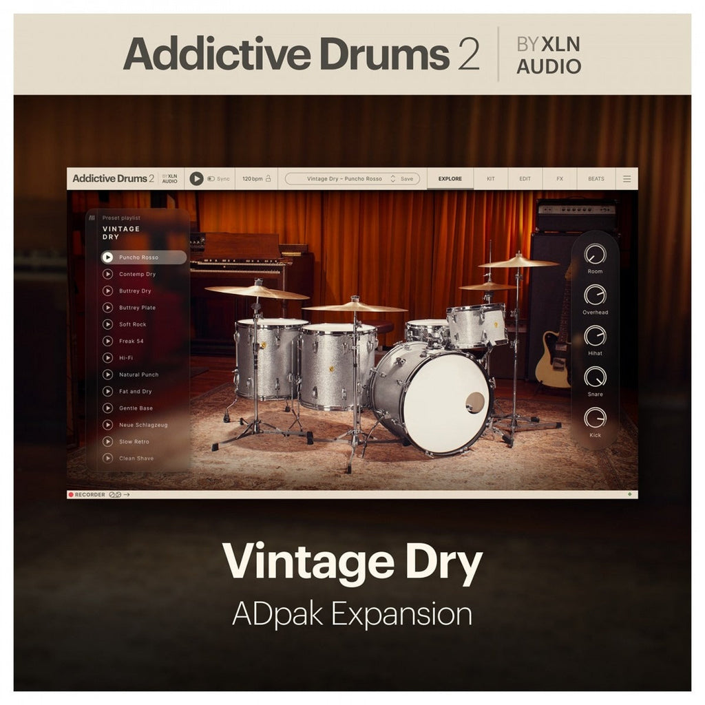 XLN Addictive Drums 2 Vintage Dry