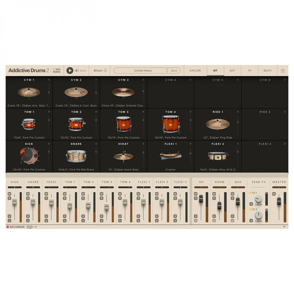 XLN Addictive Drums 2 United Heavy