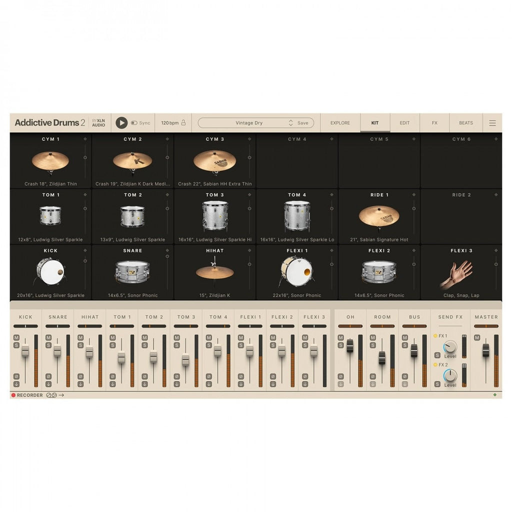 XLN Addictive Drums 2 Vintage Dry