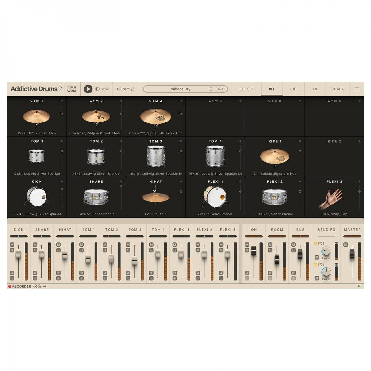 XLN Addictive Drums 2 Vintage Dry