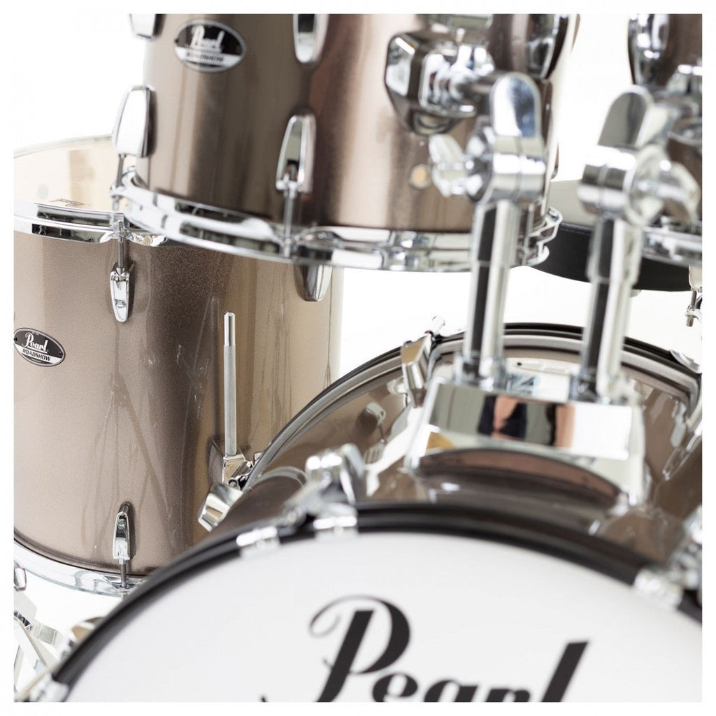 Pearl Roadshow 5pc Drum Kit w/Sabian Cymbals Bronze Metallic