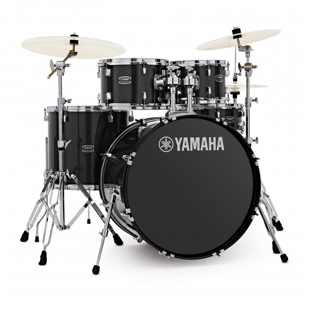Yamaha Rydeen 22" Drum Kit w/Cymbals, Black Glitter