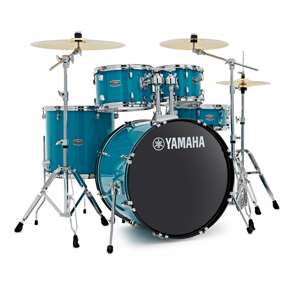 Yamaha Rydeen 22" Drum Kit w/Cymbals, Sky Blue