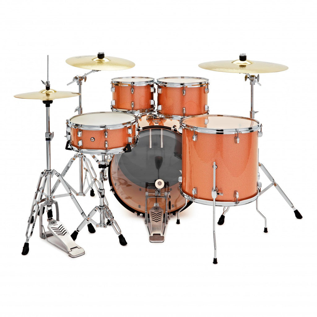 Yamaha Rydeen 22" Drum Kit w/Cymbals, Orange Sparkle