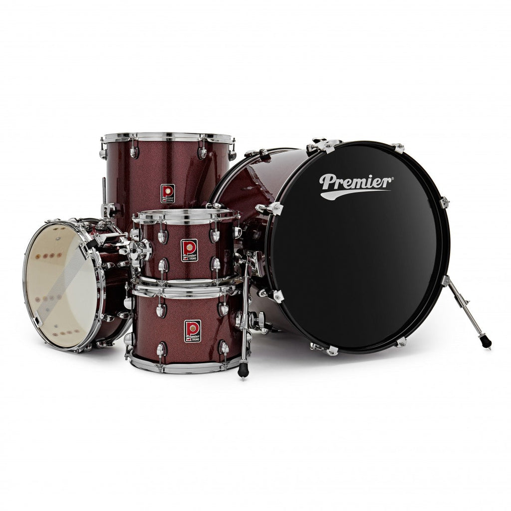 Premier Revolution 22" 5pc Drum Kit, Red Sparkle