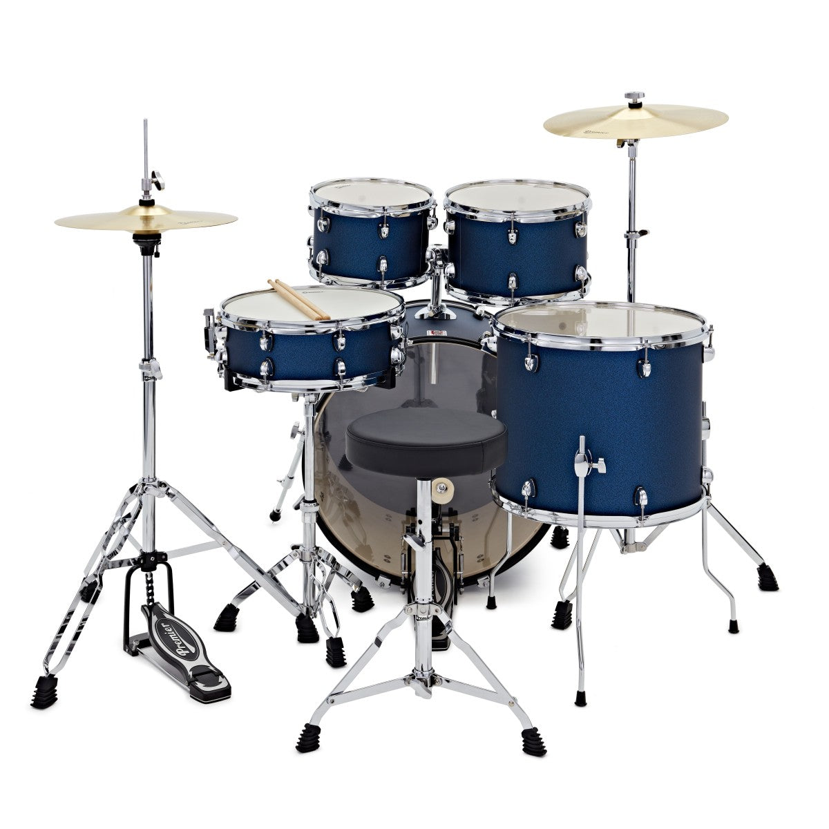 Premier Revolution 22" 5pc Drum Kit, Blue Stardust